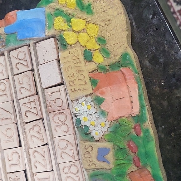 LL Bean Al Pisano Vintage Perpetual Calendar Country Carvers Display Made In USA - Picture 12 of 13